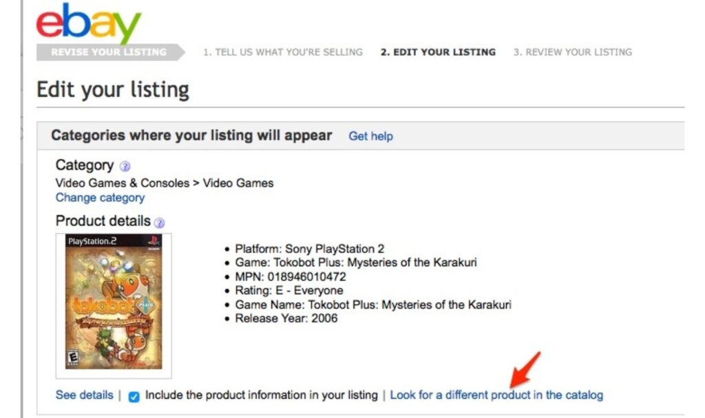 how to edit a ebay listing